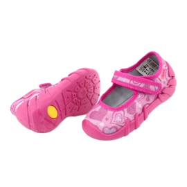 Scarpe per bambini Befado 109P162 rosa argento 4