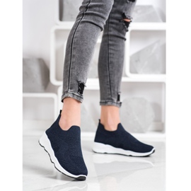 Goodin Scarpe da ginnastica senza lacci blu navy 2