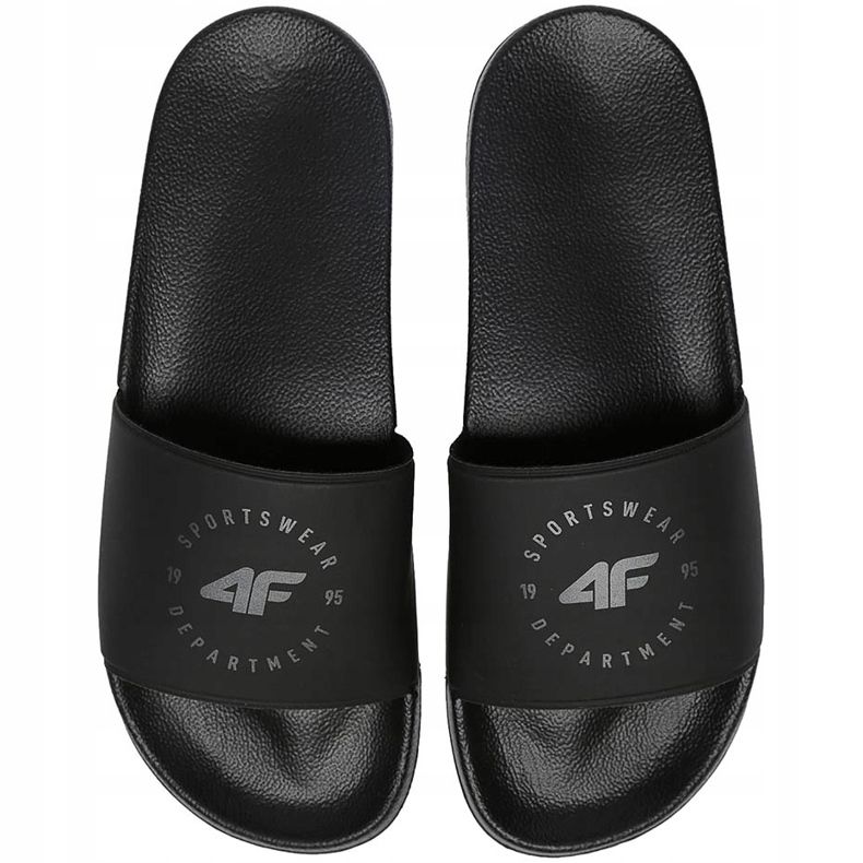 Pantofole da uomo 4F nere NOSD4 KLM202 21S nero 1