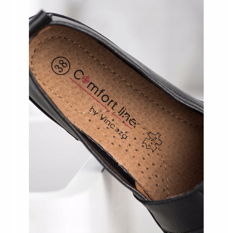 Slip on VINCEZA in pelle nero 1