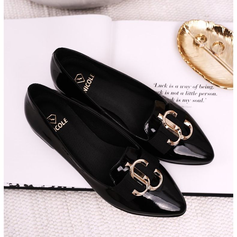 Mocassini Donna Lordsy Pelle Verniciata Nero Nicole 2588 2