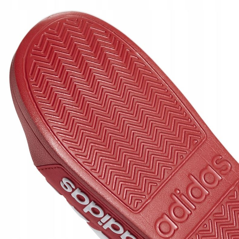Ciabatte da uomo Adidas Adilette Shower rosse AQ1705 bianca rosso 2