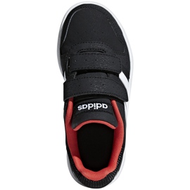 Adidas Hoops 2.0 Cmf C scarpe bambino nero-rosso-bianco B75960 bianca 1