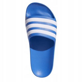 Ciabatte Adidas Adilette Aqua K per bambini blu e bianche EF1752 1
