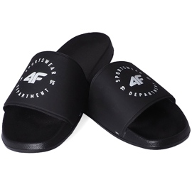 Pantofole da uomo 4F nere H4L20 KLM002 21S nero 1