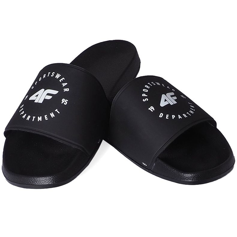 Pantofole da uomo 4F nere H4L20 KLM002 21S nero 1