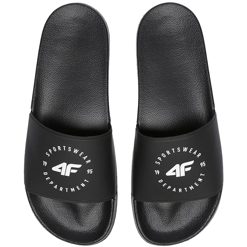 Pantofole da uomo 4F nere H4L20 KLM002 21S nero 2