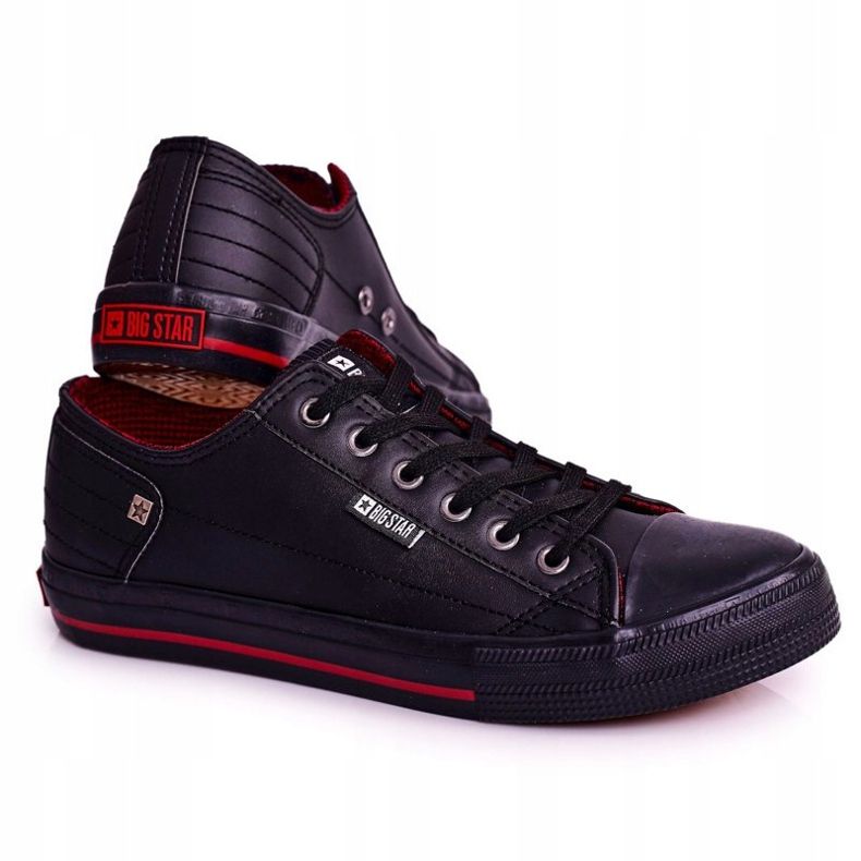 Sneakers da uomo in pelle Big Star DD174259 Nere nero 1