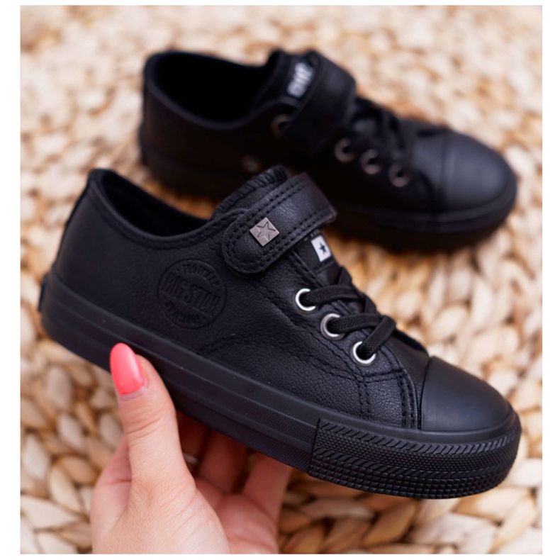 Sneakers in pelle per bambini Big Star EE374034 Nero 2