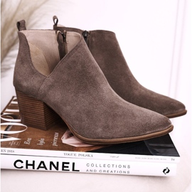 Nicole Stivali da donna con taglio scamosciato marrone Lawrence 1