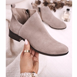 Nicole Stivaletti Donna Con Scollo A V Camoscio Cappuccino Clarence marrone multicolore 1