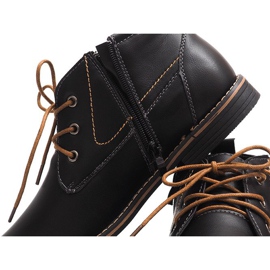 Stivali alti caldi legati 86105 neri nero 1