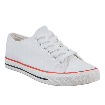 Sneakers classiche da uomo bianche X-215 bianco 1