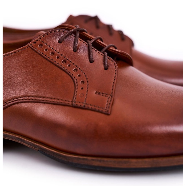 Bednarek Polish Shoes Scarpe Da Uomo In Pelle Con Suola Leggera Bednarek Marrone Chiaro 2