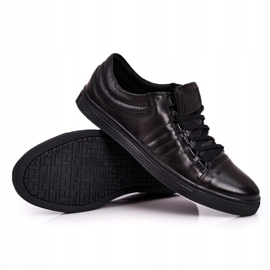 Bednarek Polish Shoes Sneakers da uomo in pelle brogue Bednarek Black nero 2