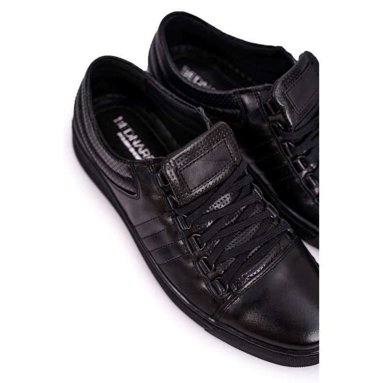 Bednarek Polish Shoes Sneakers da uomo in pelle brogue Bednarek Black nero 1
