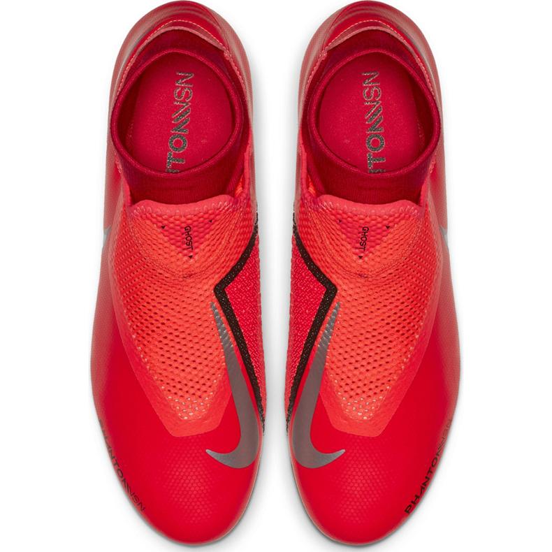 Scarpa da calcio Nike Phantom Vsn Academy Df FG / MG AO3258 600 rosso rosso 1