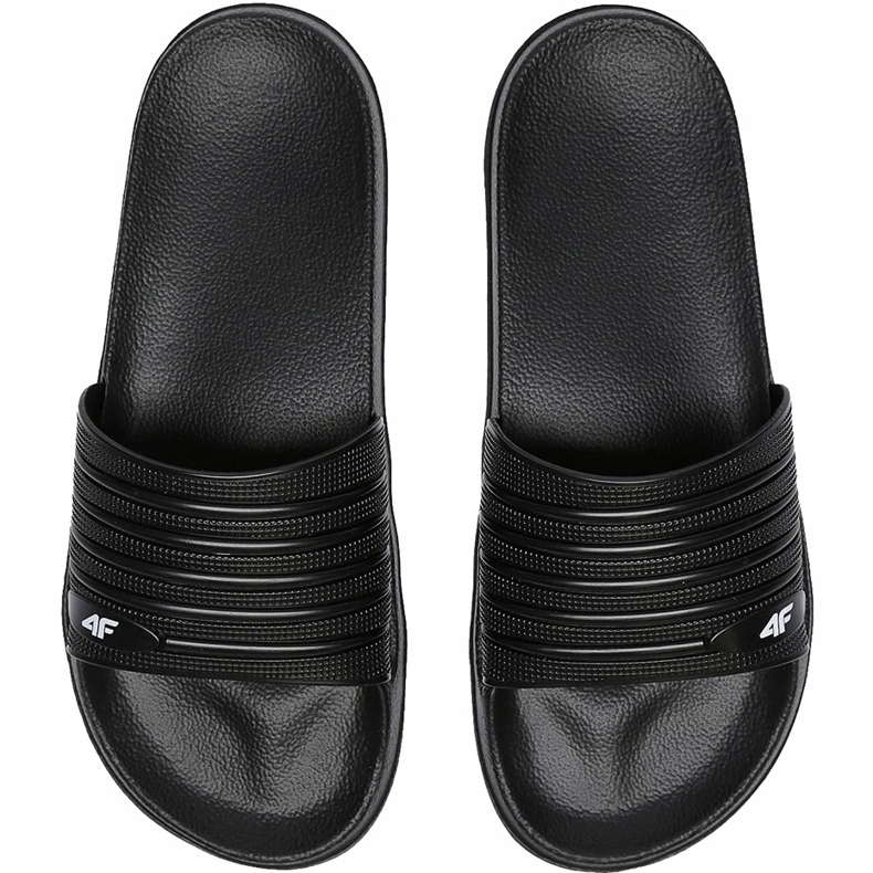 Pantofole da uomo 4F deep black H4L20 KLM001 20S nero 2