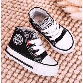Sneakers Alte Per Bambini Con Cerniera Big Star HH374188 Nere nero 1