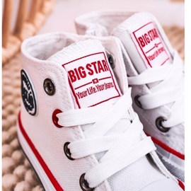 Sneakers Alte Per Bambini Con Cerniera Big Star HH374187 Bianco 2
