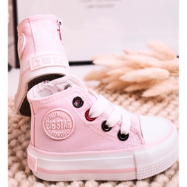 Sneakers Alte Per Bambini Con Cerniera Big Star HH374191 Rosa 1