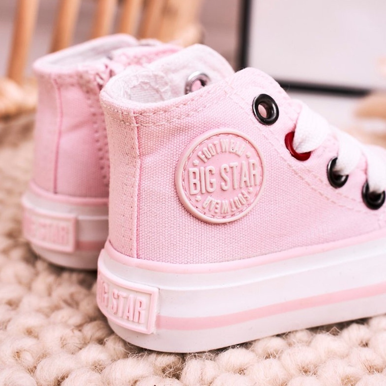 Sneakers Alte Per Bambini Con Cerniera Big Star HH374191 Rosa 2