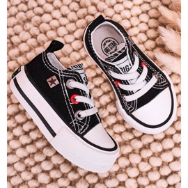 Sneakers basse classiche per bambini Big Star HH374194 Nere nero 2