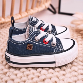 Sneakers basse classiche per bambini Big Star HH374195 Navy Blue 2