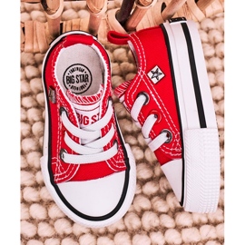 Sneakers Basse Classiche per Bambini Big Star HH374196 Rosse rosso 1