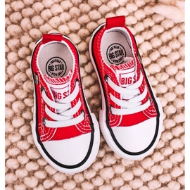 Sneakers Basse Classiche per Bambini Big Star HH374196 Rosse rosso 2