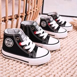 Sneakers Alte Per Bambini Con Cerniera Big Star HH374084 Nere nero 2