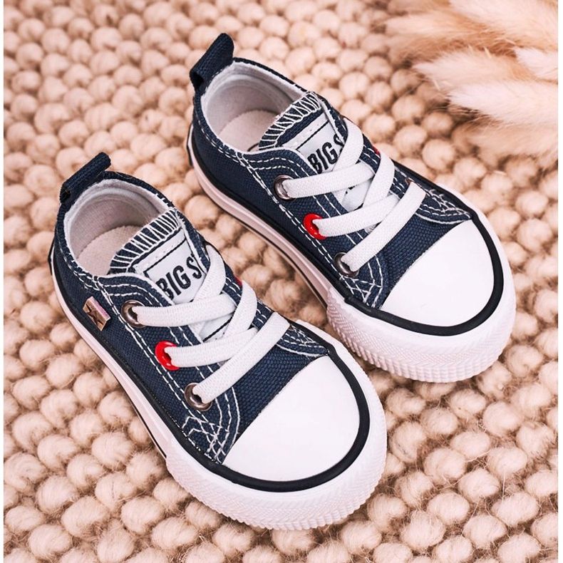 Sneakers basse classiche per bambini Big Star HH374091 Navy Blue ['marina militare'] 2
