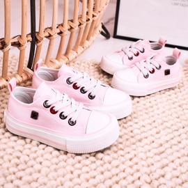 Sneakers basse classiche per bambini Big Star HH374093 Rosa 1