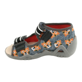 Scarpe da bambino Befado gialle 350P016 arancia grigio 2