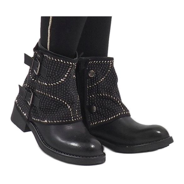 Marquiiz Stivali neri decorati 6352-PA nero 1