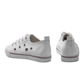 Sneakers in pelle bianca FG-2767 1