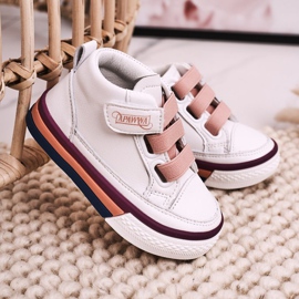 Apawwa Sneakers Alte Bambino Bianche e Rosa Baxter ['bianco', 'rosa'] bianca 1