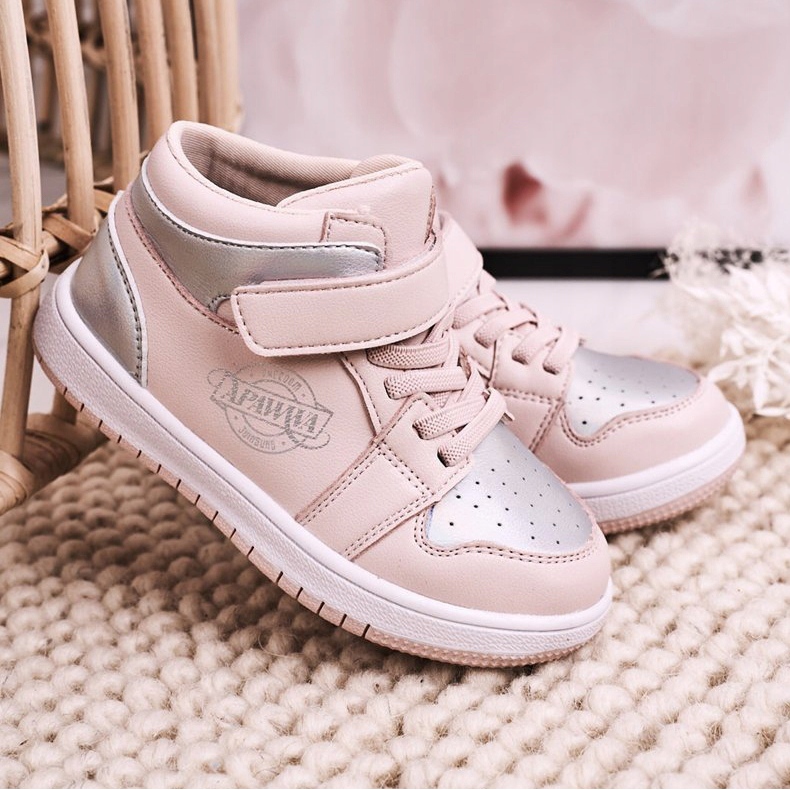 Apawwa Scarpe Sportive Bambino Rosa Argento Madison d'argento 2