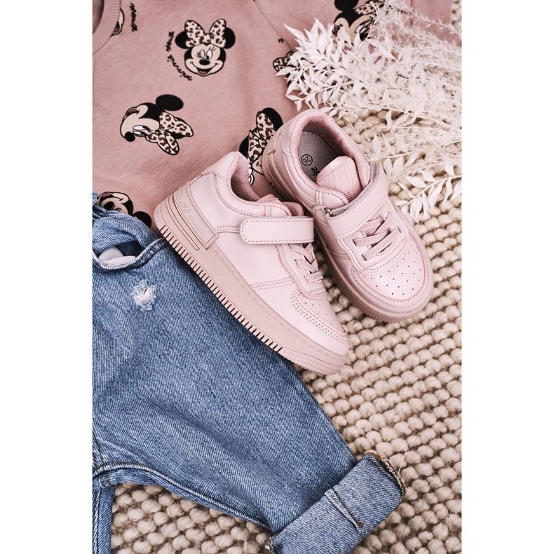 Apawwa Scarpe Sportive Per Bambini Con Velcro Rosa Airy 1