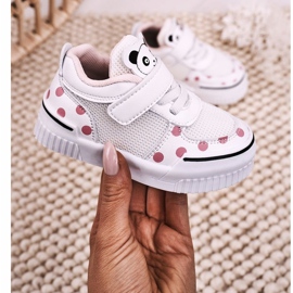 Apawwa Scarpe Sportive Per Bambini Con Panda Bianche E Rosa Chico bianco 2