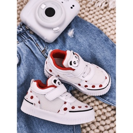 Apawwa Scarpe Sportive Bambino Con Panda Rosso e Bianco Chico 1