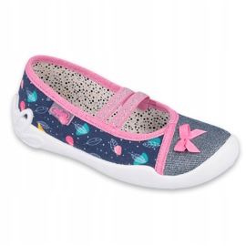 Scarpe per bambini Befado 116X286 blu navy rosa argento 1