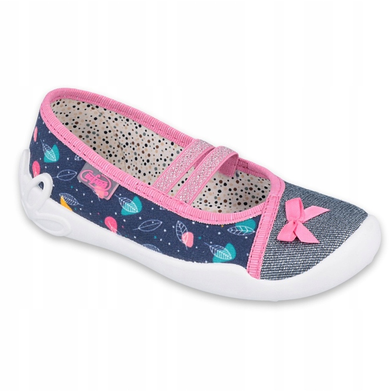 Scarpe per bambini Befado 116X286 blu navy rosa d'argento 1