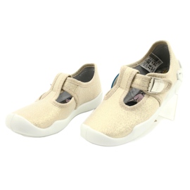 Scarpe per bambini Befado blanka oro 115X003 d'oro 3