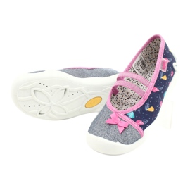 Scarpe per bambini Befado 116X286 blu navy rosa argento 4