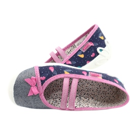 Scarpe per bambini Befado 116X286 blu navy rosa argento 5