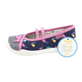 Scarpe per bambini Befado 116X286 blu navy rosa argento 6