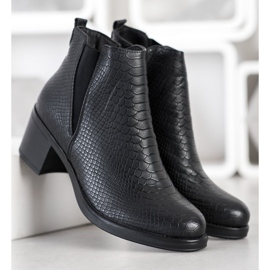 Sweet Shoes Stivaletti con stampa serpente nero 1