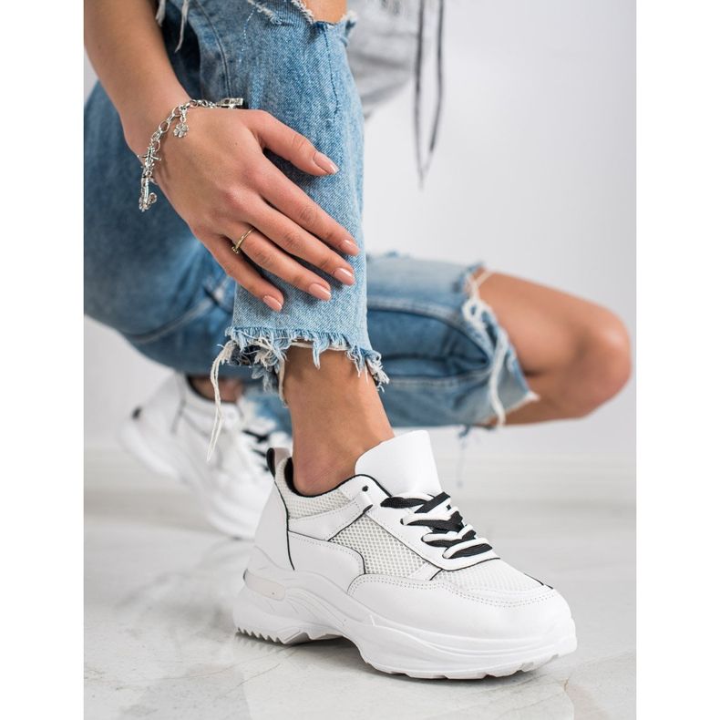 SHELOVET Sneakers bianche classiche bianco 1
