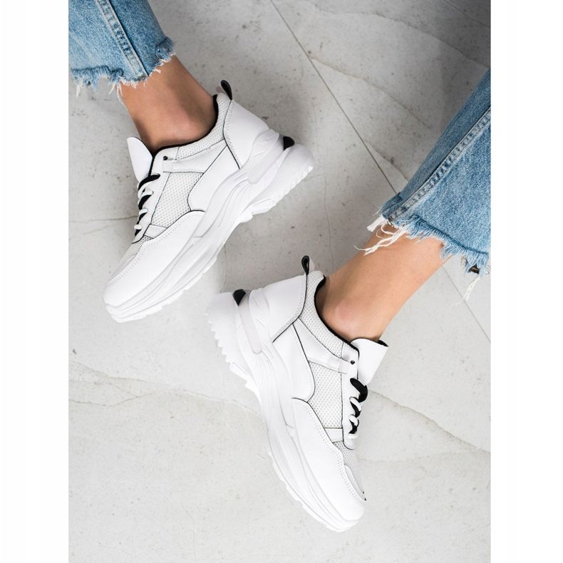 SHELOVET Sneakers bianche classiche bianco 2